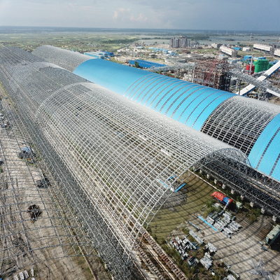 Palmo grande del marco de acero Q345 de la construcción el 100-300m del espacio de la rejilla ligera del marco