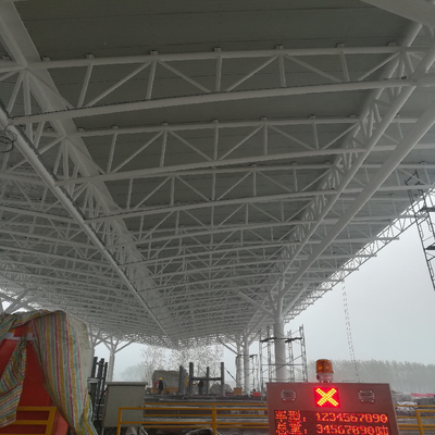 Construcción del toldo de la plaza de peaje de Q235B que dobla la instalación galvanizada de Quilk