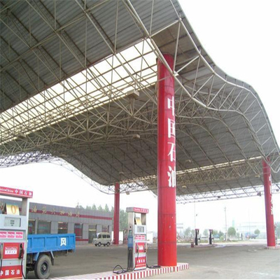 Gasolinera exterior impermeable diseño personalizado toldo de gasolinera