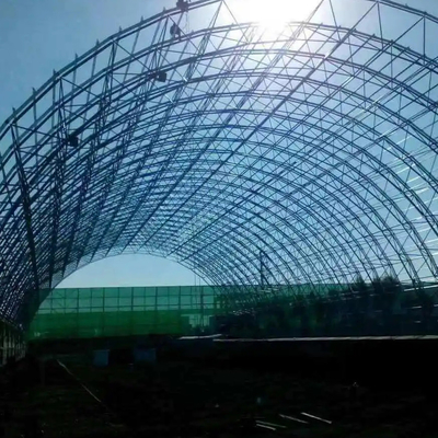 Los edificios con marco de acero galvanizados de la inmersión caliente arquean el marco estructural los 300m del espacio