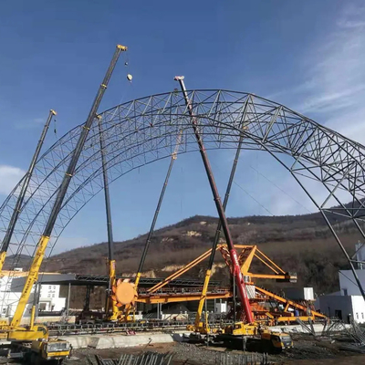 Estructura de edificio ligera prefabricada de marco de acero del SGS S235JR para la vertiente del carbón