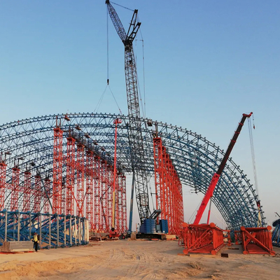 Estructura de edificio ligera prefabricada de marco de acero del SGS S235JR para la vertiente del carbón