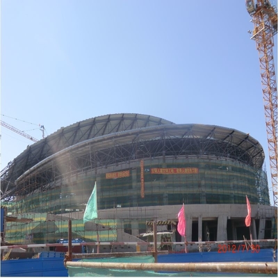 Perforación de la estructura de acero de Q235 Sofi Stadium Roof Structure Galvanized