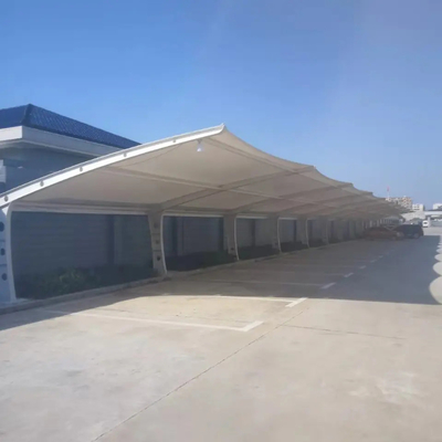 Toldos blancos de la tela de la tensión de la estructura extensible prefabricada del PVC