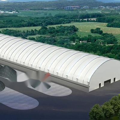 Estructura de la membrana de la tensión Q235 que construye prenda impermeable del tejado de la PU 0.6m m
