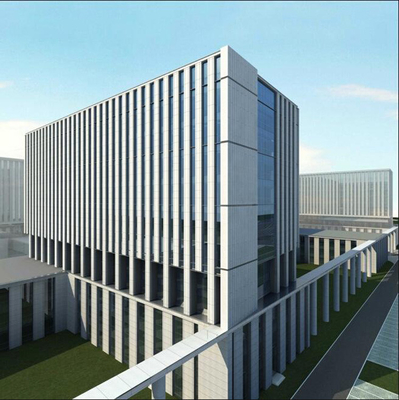 Diseño de moda Fachadas de edificios de vidrio de baja emisividad Muro cortina de vidrio de doble acristalamiento