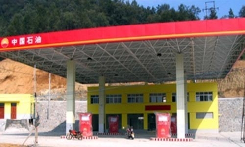 Construcción anti el 100-300m del toldo de la gasolinera de la corrosión S355JR que suelda con autógena