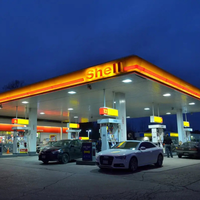 El toldo del surtidor de gasolina Q345 estructura el doblez del tejado de la construcción 150m m de la gasolinera