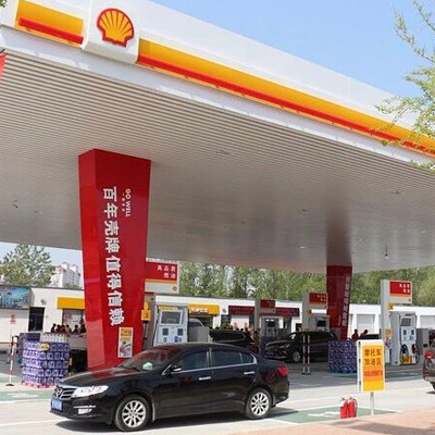 Construcción el 100-300m del toldo de la estación de gasolina del tejado de la PU para la estructura de acero