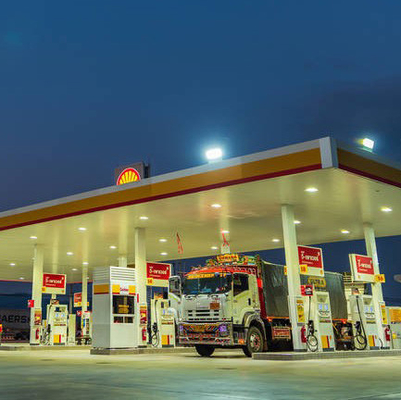 Construcción el 100-300m del toldo de la estación de gasolina del tejado de la PU para la estructura de acero