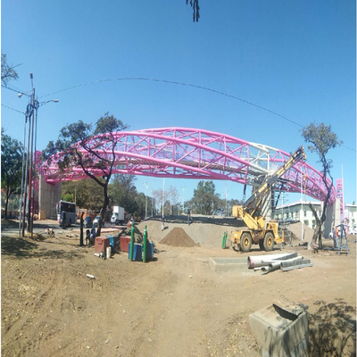 Gris de soldadura del braguero el 110m de la tubería de acero de la cuesta del espacio del braguero multi del marco