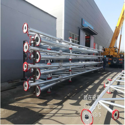 Braguero de acero galvanizado S355JR Decoiling del marco del espacio de la inmersión caliente rígido