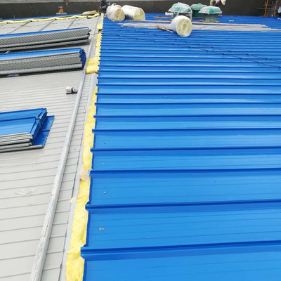 Q345 prefabricado Tin Roof Maintenance industrial 0.8m m 50m m galvanizados