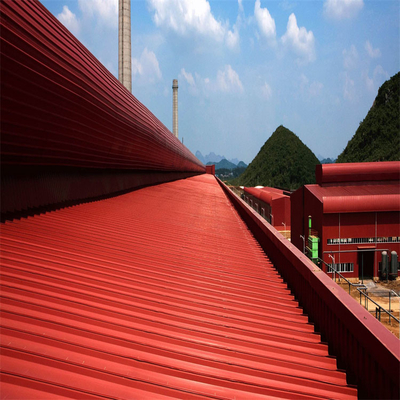 Q345 prefabricado Tin Roof Maintenance industrial 0.8m m 50m m galvanizados