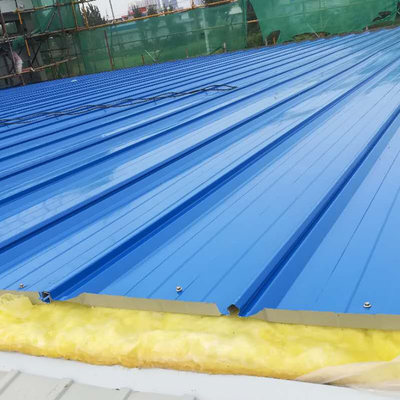 El mantenimiento del tejado del metal del verde Q235 modificó 0.8m m para requisitos particulares para la pared del panel