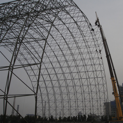 Edificios de marco de acero prefabricados que doblan la estructura de tejado del marco del espacio del arco 150m m