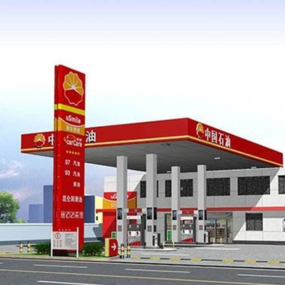 Los toldos de la gasolinera del GB que perforaban el toldo de la litera de la gasolina pintaron modificado para requisitos particulares