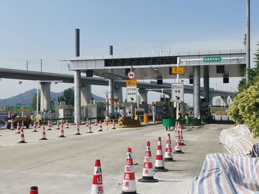 Toldo de perforación 100m m de la plaza de peaje de la construcción de la cabina de peaje Q355