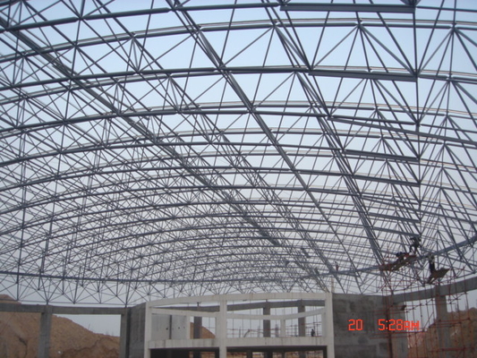 Pintura de la construcción del tejado del estadio del marco los 300m del espacio de la rejilla de la capa triple Q345