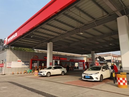 Rectángulo los 300m del toldo de la gasolinera del toldo el 100m del surtidor de gasolina Q345