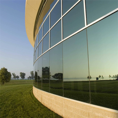 La fachada exterior Q355 artesona la pared de cortina de cristal doble de 1.5m m cad