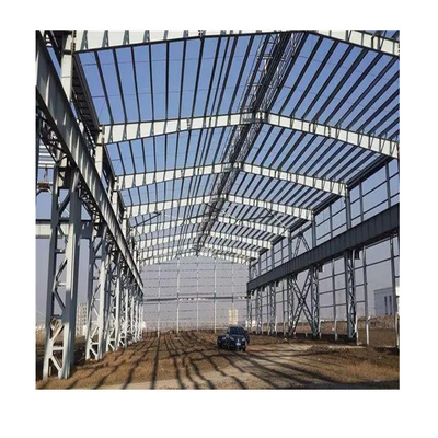 Pared de Q235 tres Pin Portal Frame Cutting Portal que enmarca 50m m para la planta del taller