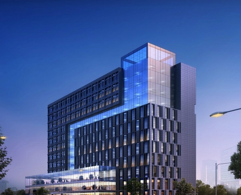 El GB moderó el sistema de aluminio de cristal 0.36m m cad de la pared de cortina para el alto edificio