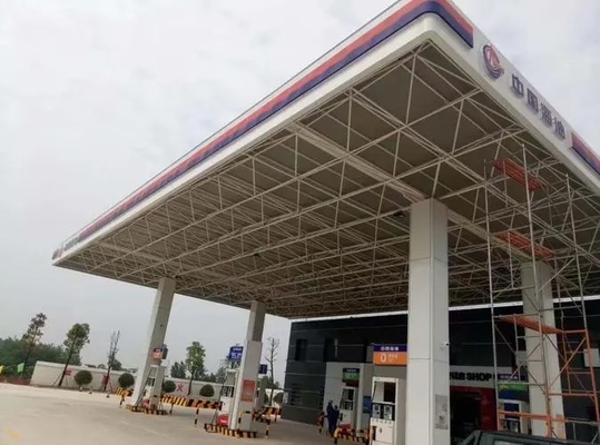 Construcción ligera del marco de acero del marco estructural del espacio para el tejado