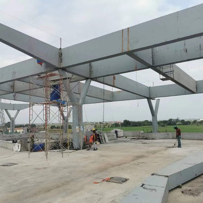 Estructura de techo de marco de acero Q235 para el ferrocarril de alta velocidad de Jakarta Bandung