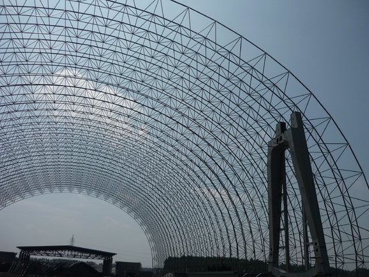 Estructura de acero galvanizada por inmersión en caliente Los edificios arquean el marco espacial los 300 m