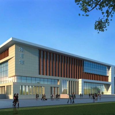 Diseño prefabricado del gimnasio de la estructura de acero del palmo grande