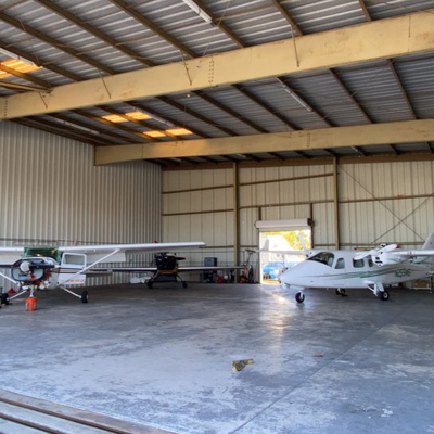 Estructura de edificio ligera de marco de acero prefabricada para el hangar vertido