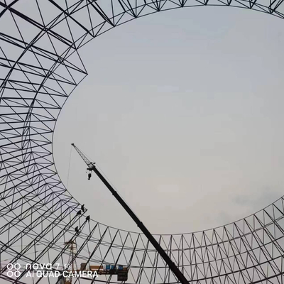 Construcción ligera prefabricada de la estructura de edificio del capítulo de acero diámetro de los 70m y de los 90m para el stoge