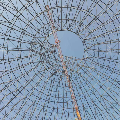 Diseño prefabricado de la construcción de acero del marco espacial de Q345 S355JR/Q235 S235JR
