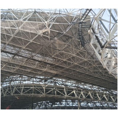Q235 Prefabricado Estructura de acero personalizada Alta resistencia al fuego Construcción de estructura espacial de acero