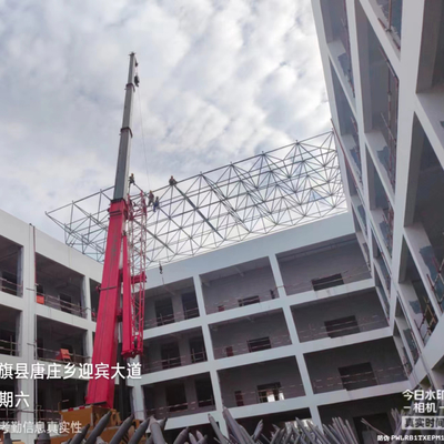 Diámetro grande prefabricado ligero prefabricado de la construcción de la escuela de la estructura de edificio del marco de acero Q235
