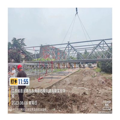 Nodo de marco espacial de acero de construcción de estructura de acero con acero Q345 (S355JR) o Q235 (S235JR)