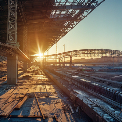 Grandes estructuras espaciales de acero para una construcción eficiente de estaciones de tren. Soluciones robustas y versátiles.