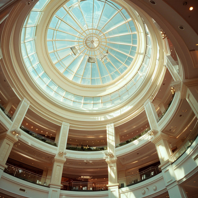 Elegante cielo techo domo claraboya Perfecto para Grandes Edificios de Cúpula