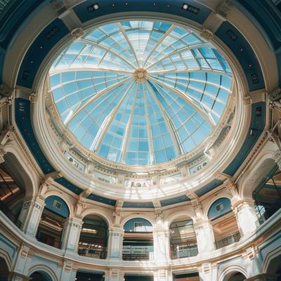 Elegante cielo techo domo claraboya Perfecto para Grandes Edificios de Cúpula