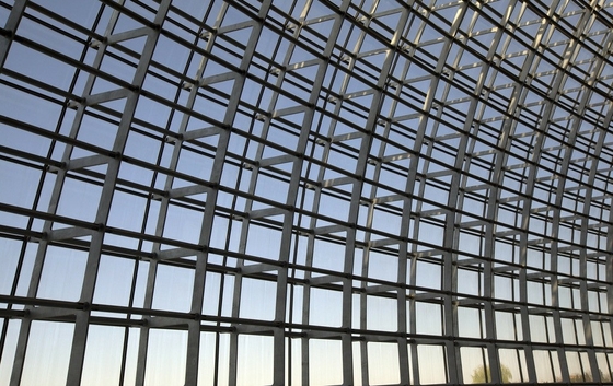 Pared de cortina de vidrio térmico y acústico laminado doble para estaciones y aeropuertos grandes