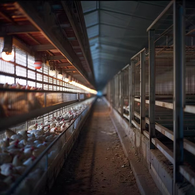 Marco de portal de acero para las bases de cría de aves de corral Soluciones agrícolas duraderas y eficientes