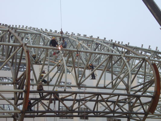 Armadura de techo de acero para el vestíbulo del centro de comercio de materias primas
