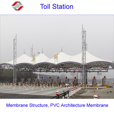 Estructura de membrana de tensión para grandes estaciones de peaje de carreteras Diseño duradero y funcional