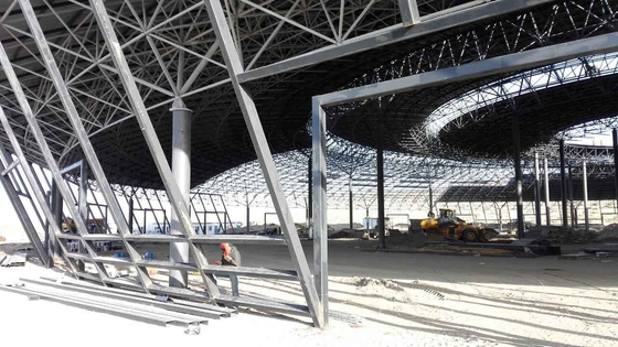 Techo de Extensión de Almacenamiento de Carbón con Estructura Espacial en Construcción de Estructura de Acero