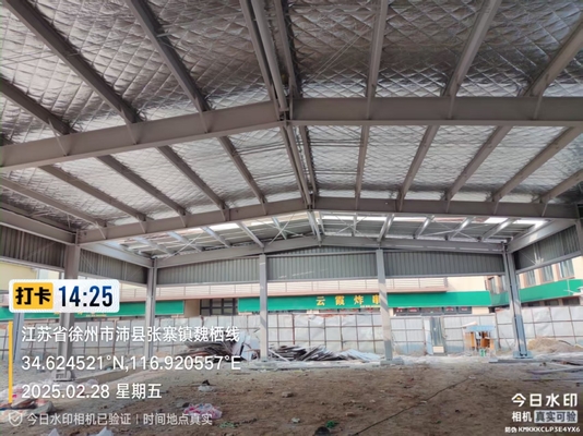 Columnas y vigas de acero y almacenes industriales para la construcción