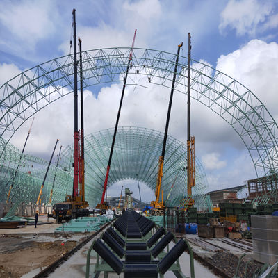 Almacén de estructura de acero personalizado, cobertizo industrial prefabricado