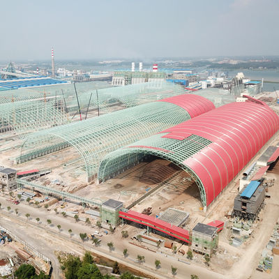 Almacén de estructura de acero personalizado, cobertizo industrial prefabricado