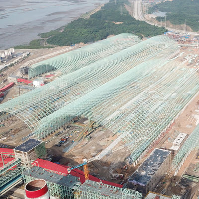 Almacén de estructura de acero personalizado, cobertizo industrial prefabricado