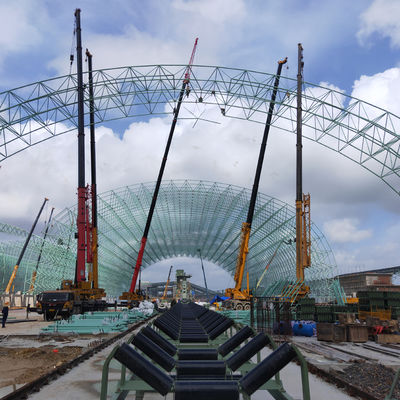 Almacén de estructura de acero personalizado, cobertizo industrial prefabricado